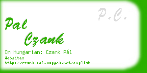 pal czank business card